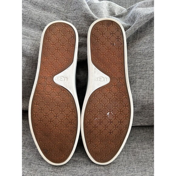 UGG Adley Sneakers Womens Size 11 Aloe Vera Slip On Leather - Picture 10 of 11